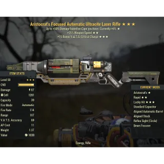 Aristocrat's Ultracite Laser Rifle 