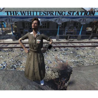 ( PS4 / PS5 ) Asylum Worker Uniform And Hat Brown 