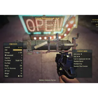 ( Xbox ) Cursed Broadsider Anti-Armor 50% Crit 35% AP Cost