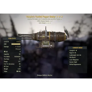 Vampire's Pepper Shaker (Vampire's, 25% Weapon Speed, 90% Weight)