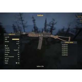 ( Xbox ) NW Radium Rifle Nuclear Winter