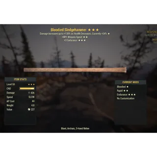 ( Xbox ) Bloodied Invisible Sledgehammer