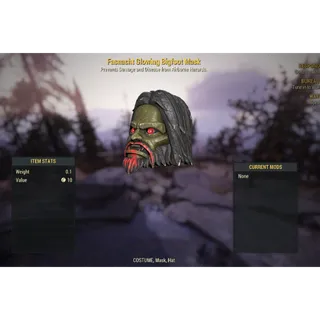 ( PS4 / PS5 ) Fasnacht Glowing Bigfoot Mask