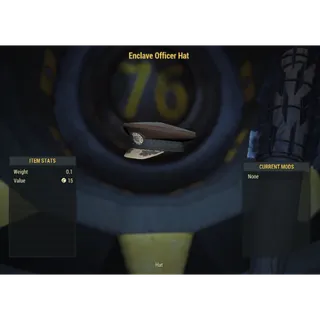 ( Xbox ) Dirty Enclave Officer Hat ( Dev Apparel )