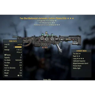 Two Shot Enclave Auto Rifle TS,25%,+15