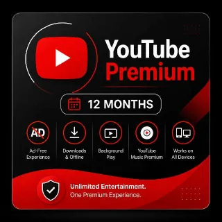12 Months - YouTube Premium Subscription (Annual Plan)