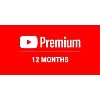12 Months – YouTube Premium Subscription (Annual Plan)
