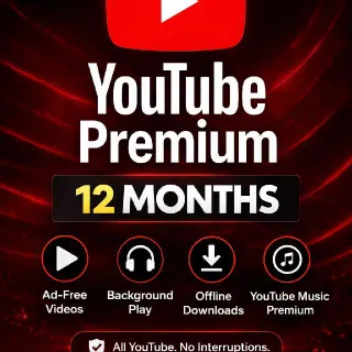 12 Months – YouTube Premium Subscription (Annual Plan)