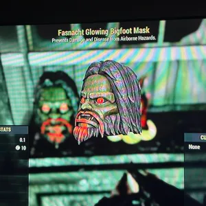 glowing big foot mask