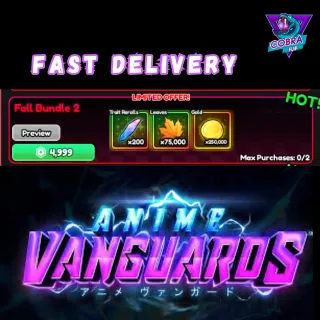 Anime Vanguards: Fall Bundle 2 (2 uses per player)