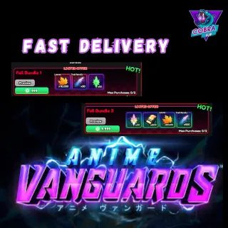 Anime Vanguards: Fall Bundle 1 + 3