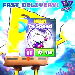 spongebob tower defense: 7x Speed