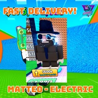 Escape Tsunami For Brainrots - Matteo (Electric)