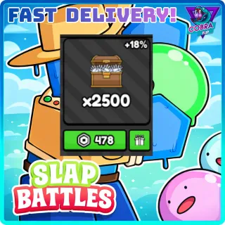 Slap Battle: x2500 Slaps