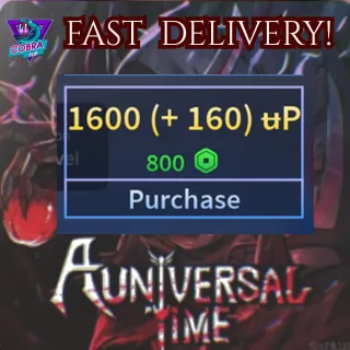 A Universal Time:  1600 (+160) uP 