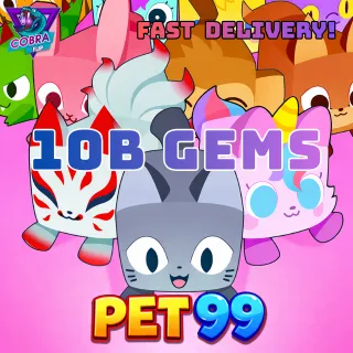 Pet Simulator 99 Gems: 10B Gems