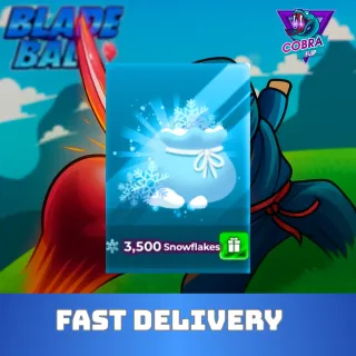 Blade Ball: 3,500 Snowflakes