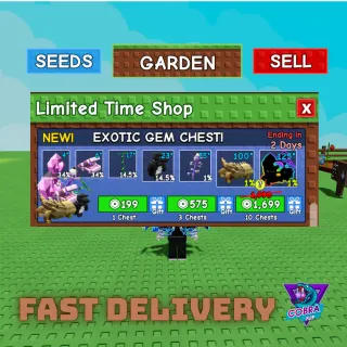 🌱 GROW A GARDEN: Exotic Gem Chest - 20 Chests