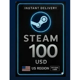 $100.00 USD Steam USA
