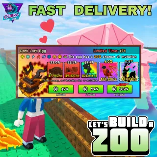  🐘 Build a Zoo: Dark Lord Egg - 50 Pack