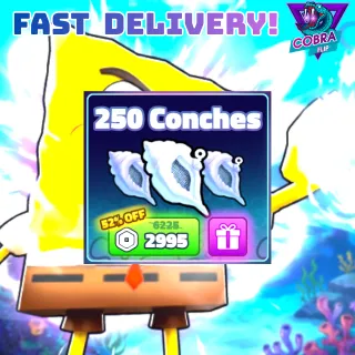 spongebob tower defense: 250 conches