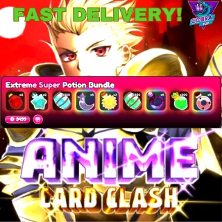 Anime Card Clash: Extreme Super potion bundle