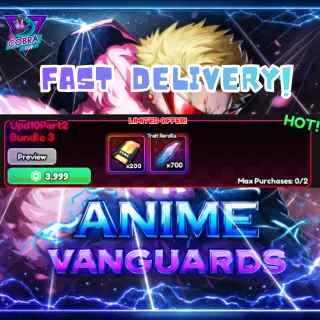 Anime Vanguards: Upd10Part2 Bundle 3 (own 2 per player)
