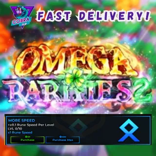 Omega Rarities 2: More Speed (Purchase max)