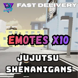 Jujutsu Shenanigans: Emotes x10