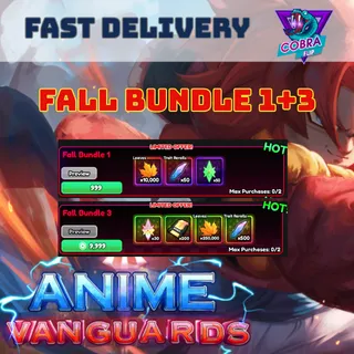 Anime Vanguards: Fall Bundle 1 + 3