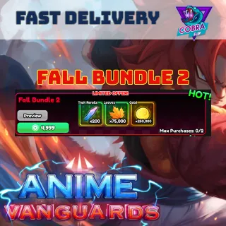 Anime Vanguards: Fall Bundle 2 (2 uses per player)