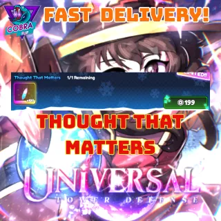 Universal Tower Defense: Thought that matters