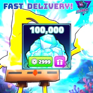 spongebob tower defense: 100000 Gem Packs