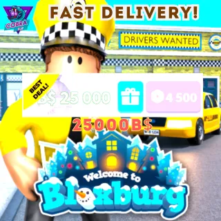 Welcome to Bloxburg: 25000 Blockbux