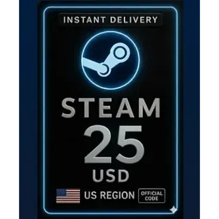 Steam Gift Card 25 USD (USA)
