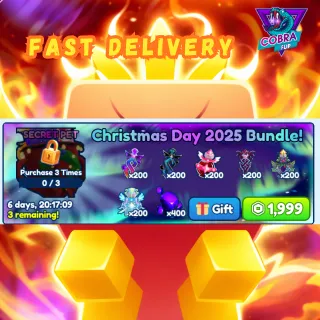 Bubble Gum Simulator INFINITY: Christmas Day 2025 Bundle!