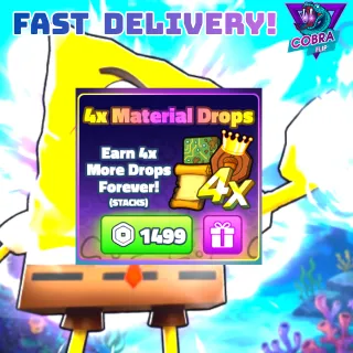 spongebob tower defense: 4x Material drops