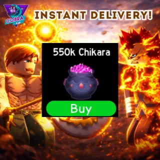 Anime Fighting Simulator: 550k Chikara