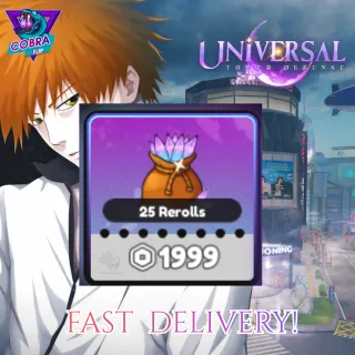 Universal Tower Defense: 25 Rerolls