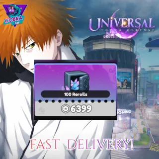 Universal Tower Defense: 100 Rerolls