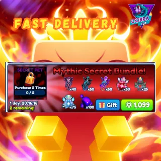 Bubble Gum Simulator INFINITY: Mythic Secret Bundle!