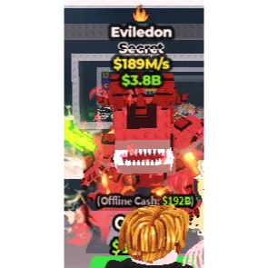 Steal a brainrot Eviledon FIRE 189M/S