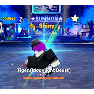 SHINY TIGER MOONLIGHT BEAST ANIME ADVENTURES