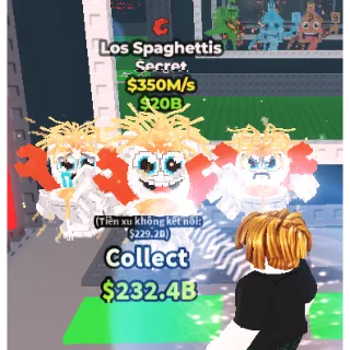 Steal a brainrot Los Spaghettis CRAB 350M/S