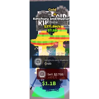 Steal a brainrot Ketchuru And Musturu GOLD RIP MEXICO 371M/S