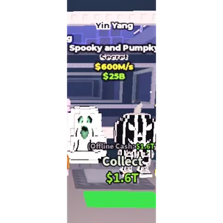 Spooky and Pumpky YIN YANG 600M/S
