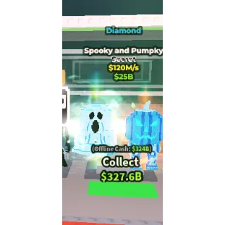 Steal a brainrot Spooky and Pumpky DIAMOND 