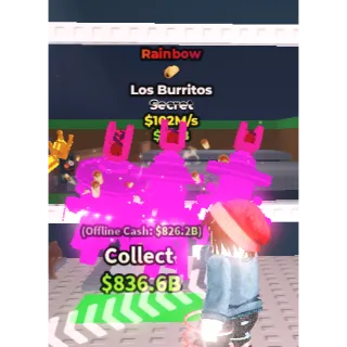 Steal a brainrot Los Burritos RAINBOW TACOS 102M/S