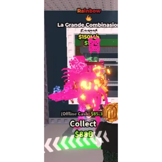 Steal a brainrot La Grande Combinasion RAINBOW FIRE 150M/S