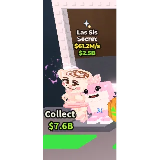 Steal a brainrot Las Sis SHINY 61M/S